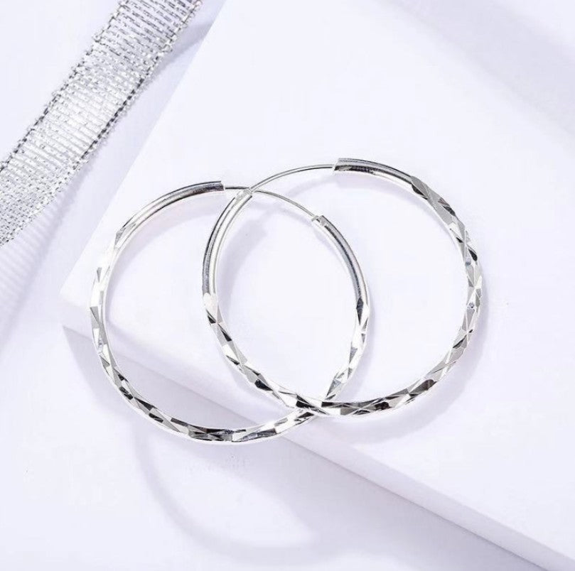 18k gold plated hoop earrings