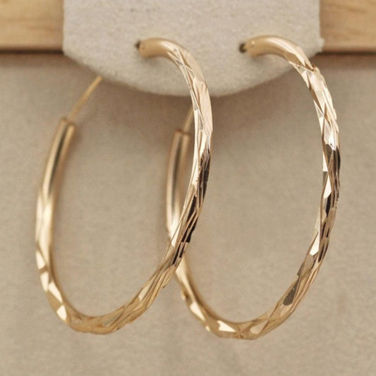 18k gold plated hoop earrings