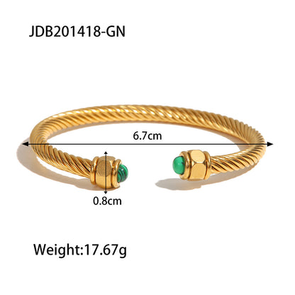 Personality C- Shaped Titanium All-match Stainless Steel Bracelet